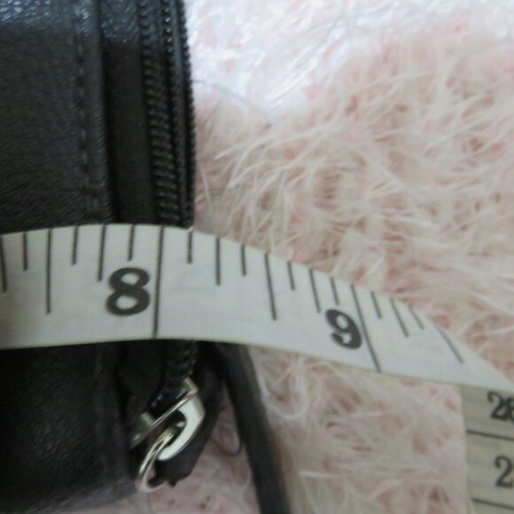 BOGO Franco Sarto Black Leather Long Wallet Clutch Double Zip Multi Compartment - Picture 12 of 14